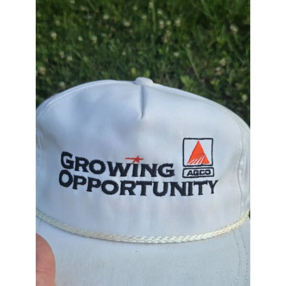 Vintage K Products Trucker Hat Cap Strapback AGCO Adjustable USA Made Retro